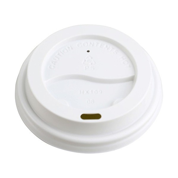 Genuine Joe Genuine Joe Hot Cup Lids, 8oz., White, 50PK GJO19052 - main